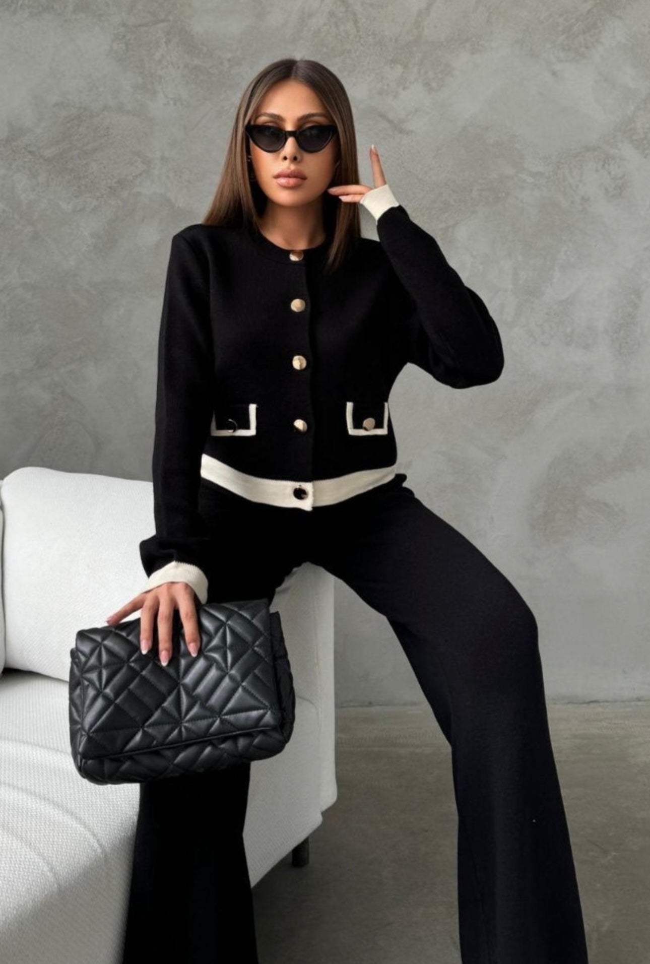 CONTRAST COLOUR CO-ORD SET