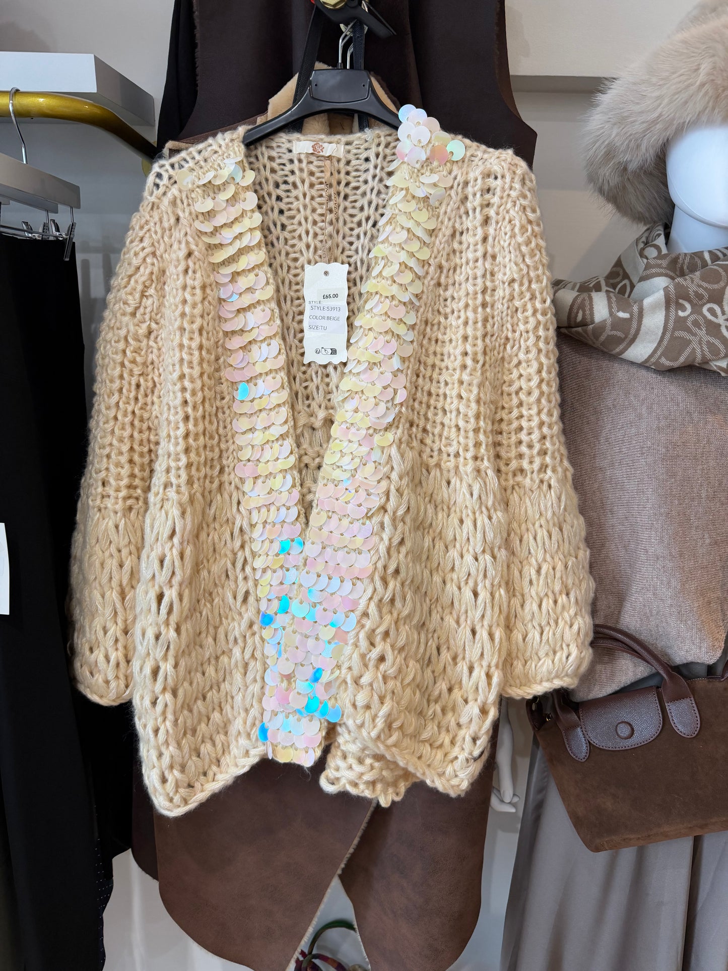 Sequin Cardigan