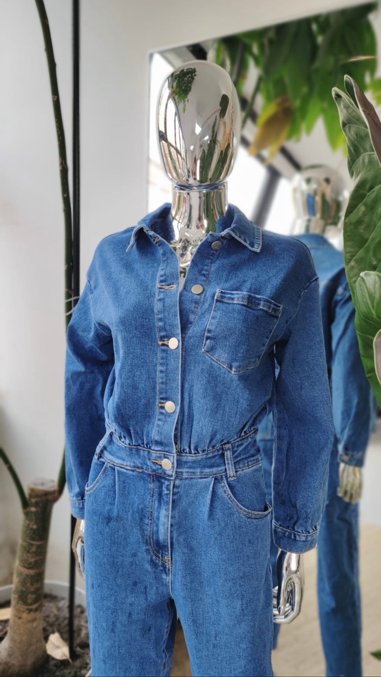 DENIM JUMPSUIT