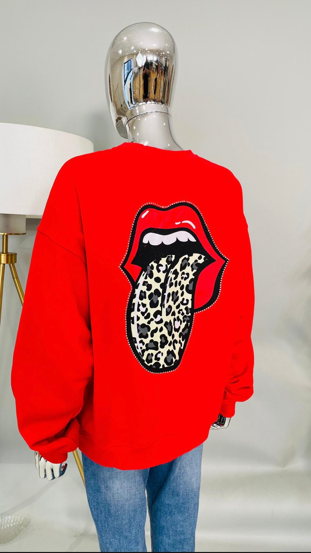 LIP/TONGUE SWEATSHIRT