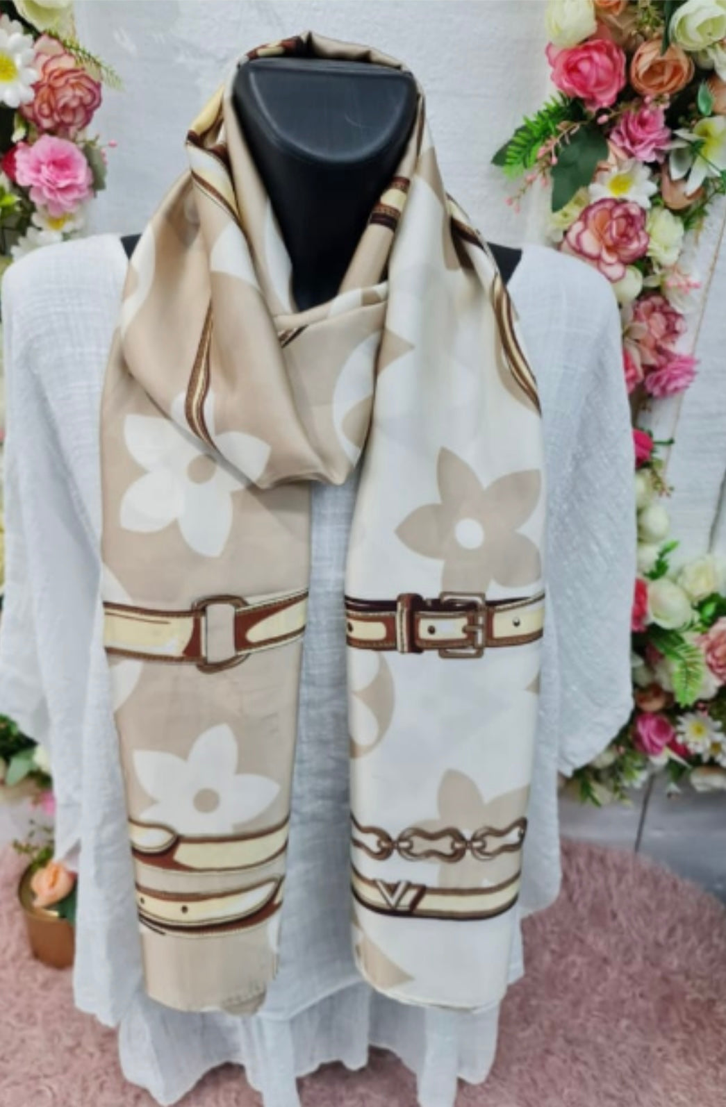 DESIGNER INSPIRED SATIN SCARVES