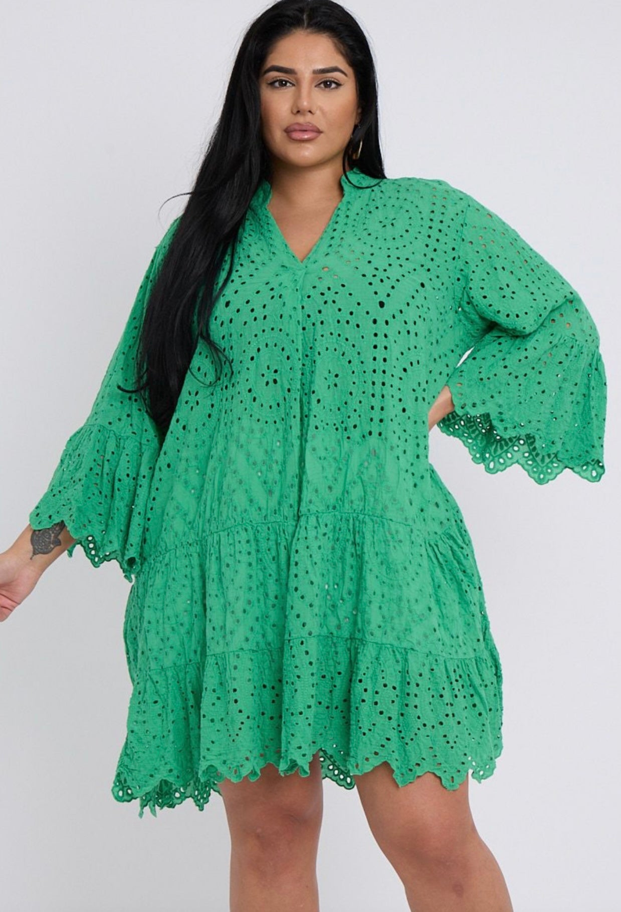 BRODERIE LACE DRESS