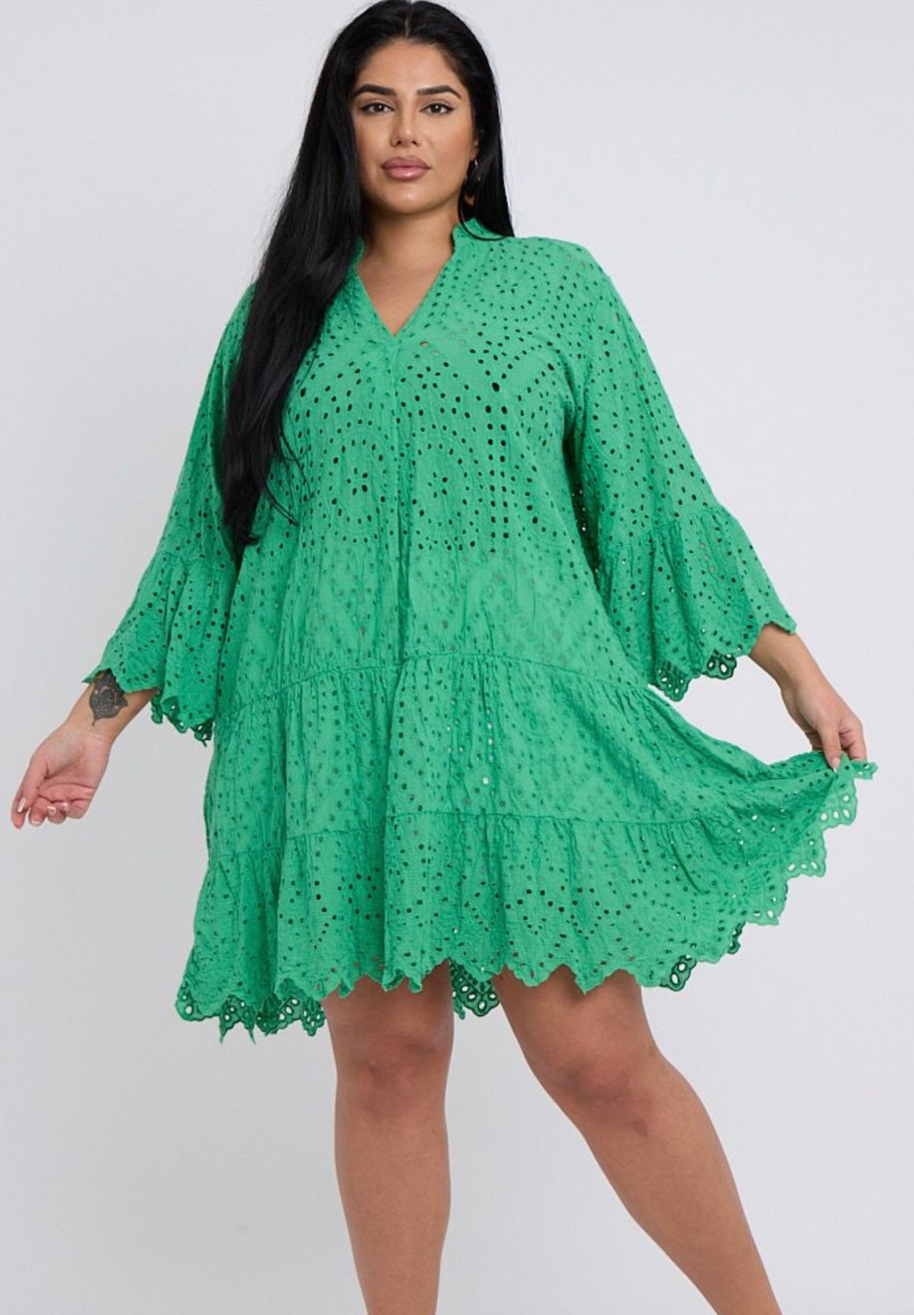 BRODERIE LACE DRESS